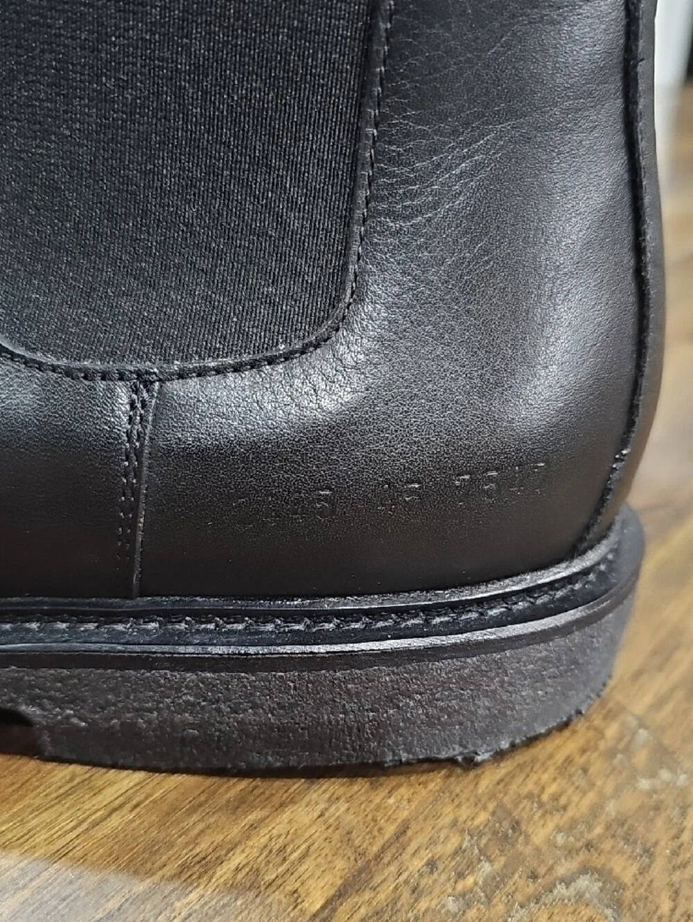 Common Projects Black Leather Chelsea Boots